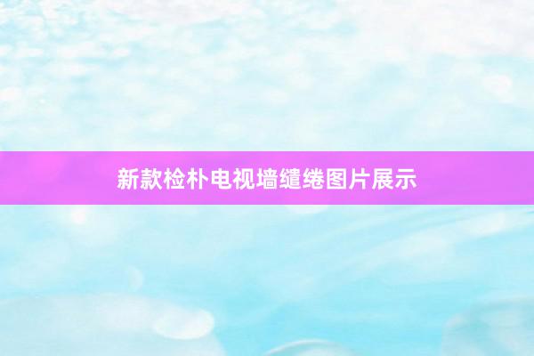 新款检朴电视墙缱绻图片展示