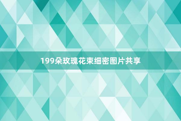 199朵玫瑰花束细密图片共享